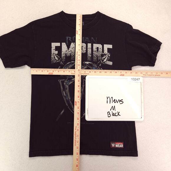 WWE Roman Empire Graphic Short Sleeve Crew Neck T Shirt Mens Size M Black - Picture 6 of 10